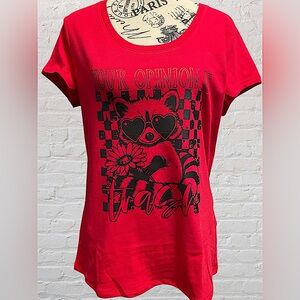 Raccoon Your Opinion Is Trash Tee